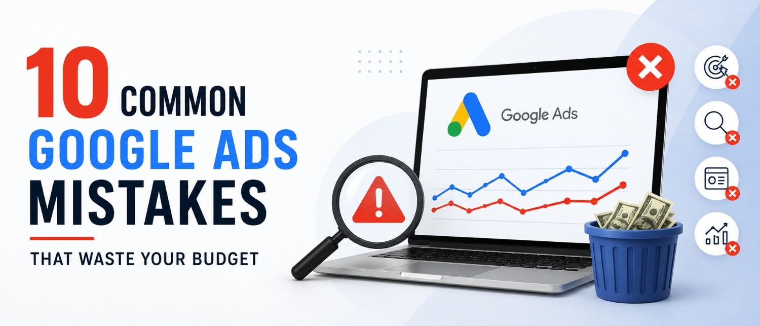 10 Common Google Ads Mistakes That Waste Your Budget